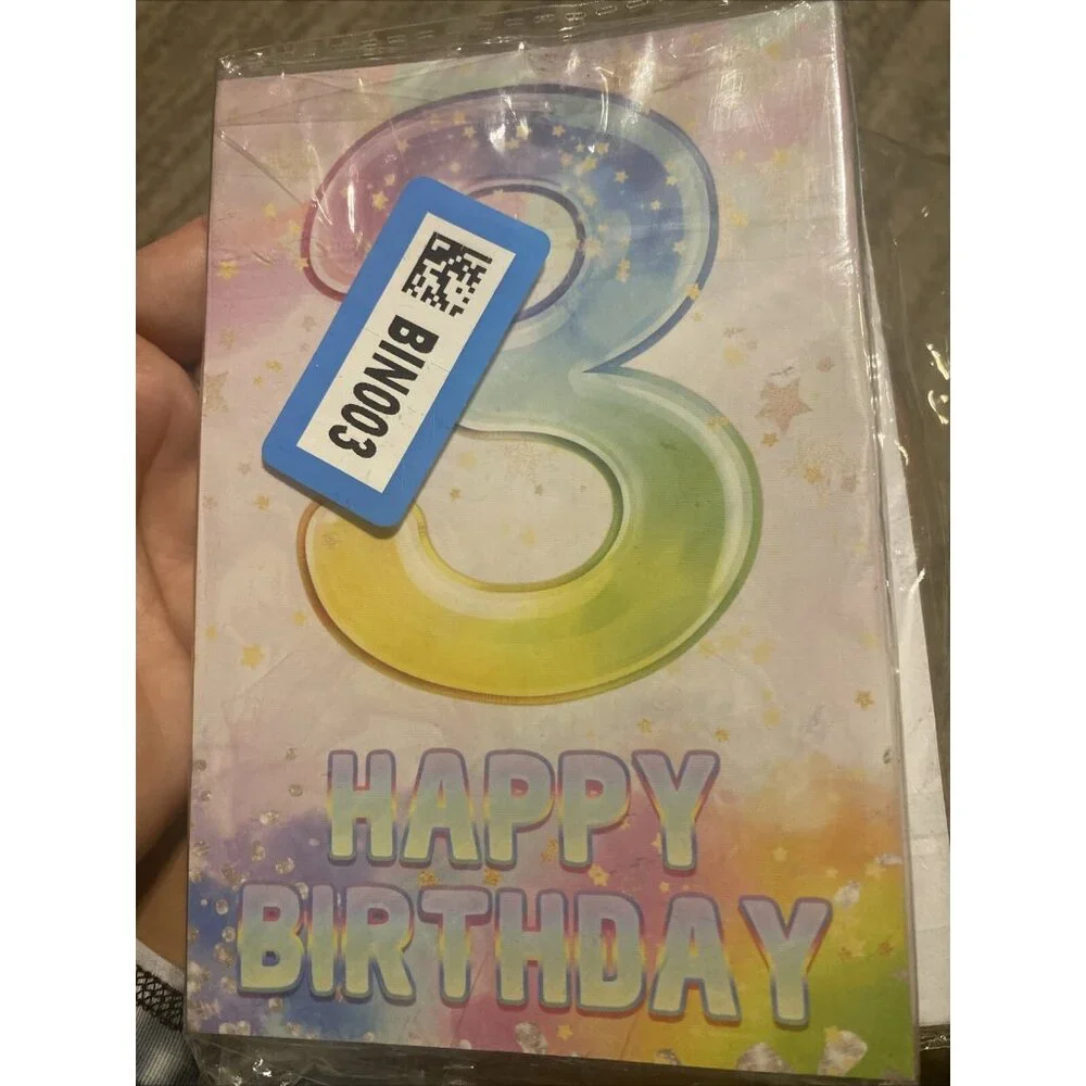 3rd Birthday Rainbow Invitations Party Decorations with Envelopes 20 Set